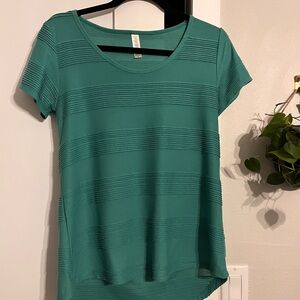Teal Short Sleeve Women's Top